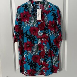 Men's Blue Hawaiian Shirt